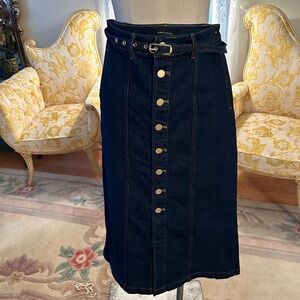 Ann Taylor NWT 2pocket maxi denim skirt with size 0
